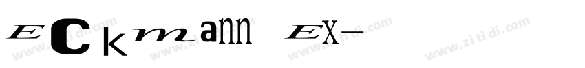 Eckmann Ex字体转换